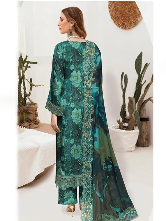 RIWAJ by Ramsha Embroidered Raw Silk Collection 2026 (J-606)