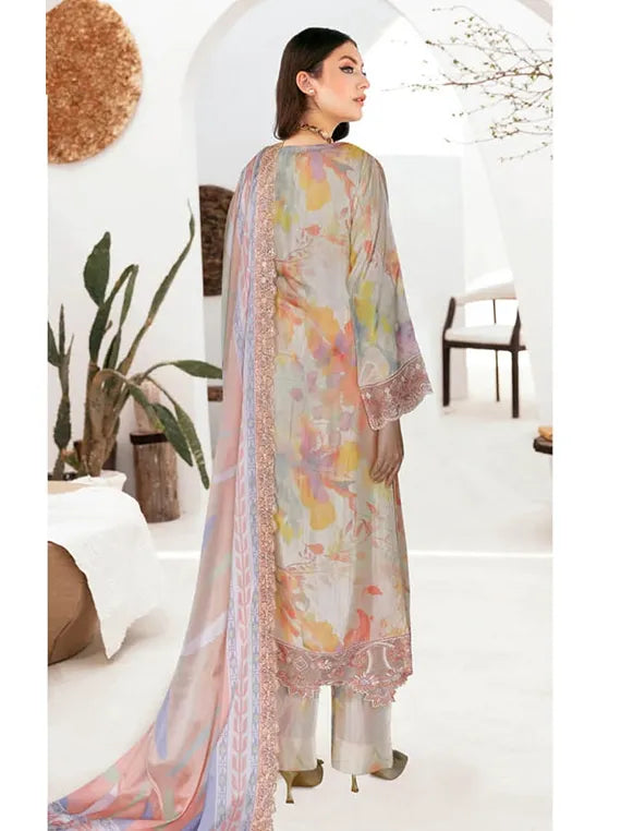 RIWAJ by Ramsha Embroidered Raw Silk Collection 2026 (J-607)