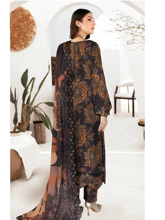 RIWAJ by Ramsha Embroidered Raw Silk Collection 2026 (J-608)