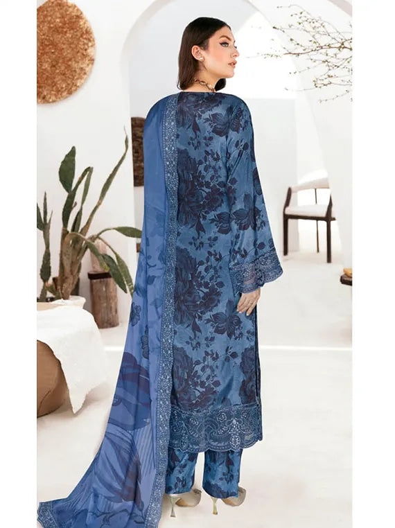 RIWAJ by Ramsha Embroidered Raw Silk Collection 2026 (J-609)