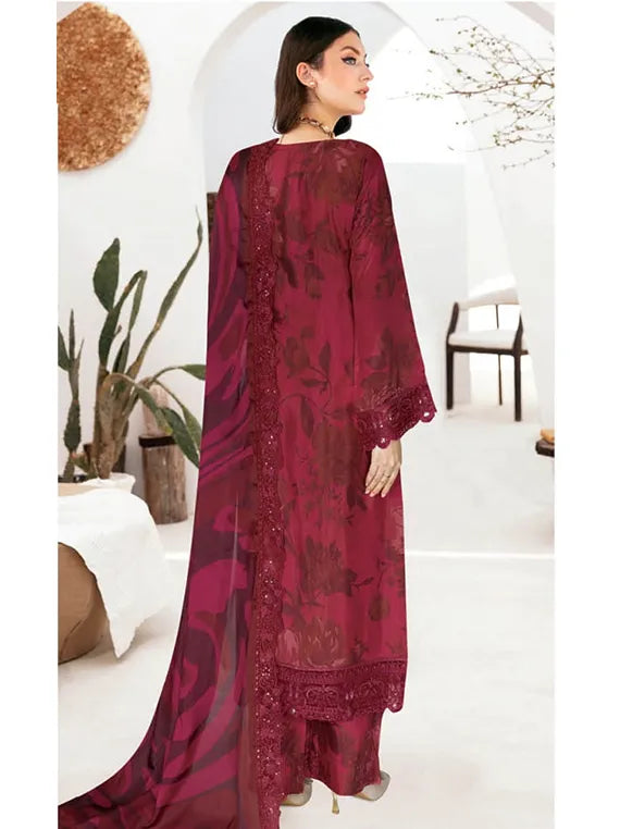 RIWAJ by Ramsha Embroidered Raw Silk Collection 2026 (J-610)