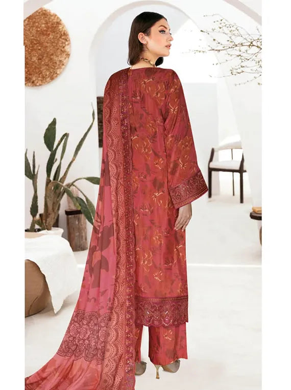 RIWAJ by Ramsha Embroidered Raw Silk Collection 2026 (J-612)