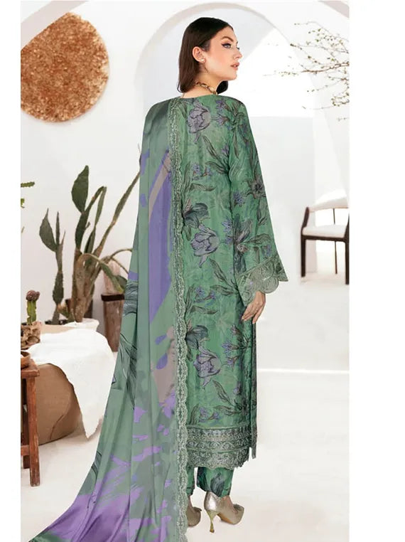 RIWAJ by Ramsha Embroidered Raw Silk Collection 2026 (J-613)