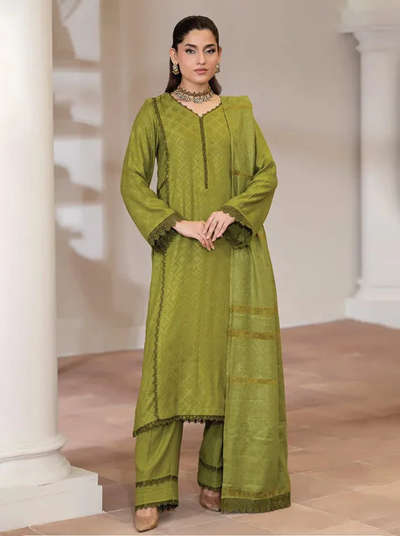 RIWAYAT by Wania Jacquard Peach Collection 2025 (WL-266)