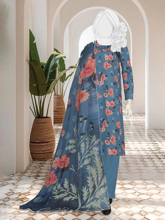 RUHI by ABC Printed Slub Lawn Collection 2026 (D-03)