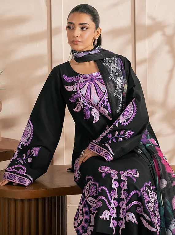 Rajbari Luxe Lawn Collection 2026 (D-01)