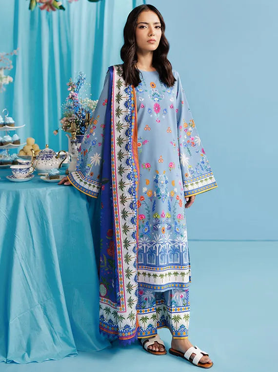 Rajbari Luxe Lawn Collection 2026 (D-02)