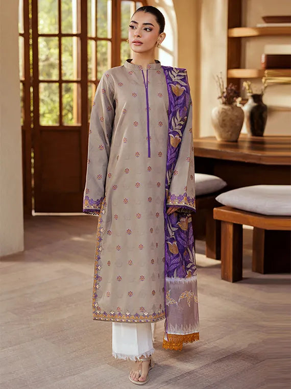 Rajbari Luxe Lawn Collection 2026 (D-03)