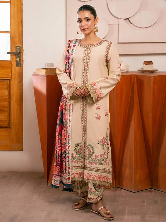 Rajbari Luxe Lawn Collection 2026 (D-04)