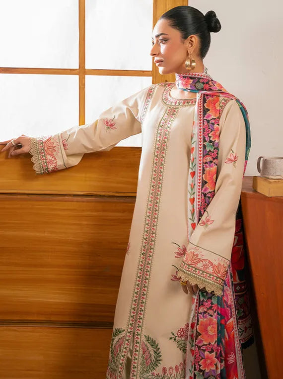 Rajbari Luxe Lawn Collection 2026 (D-04)