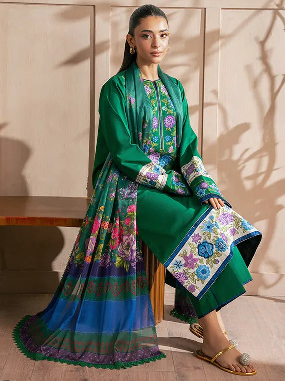 Rajbari Luxe Lawn Collection 2026 (D-06)