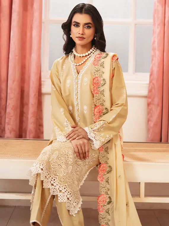 Rajbari Luxe Lawn Collection 2026 (D-07)