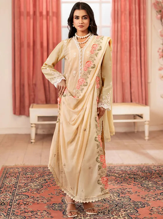 Rajbari Luxe Lawn Collection 2026 (D-07)