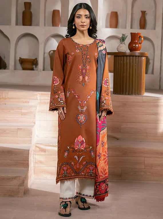 Rajbari Luxe Lawn Collection 2026 (D-08)