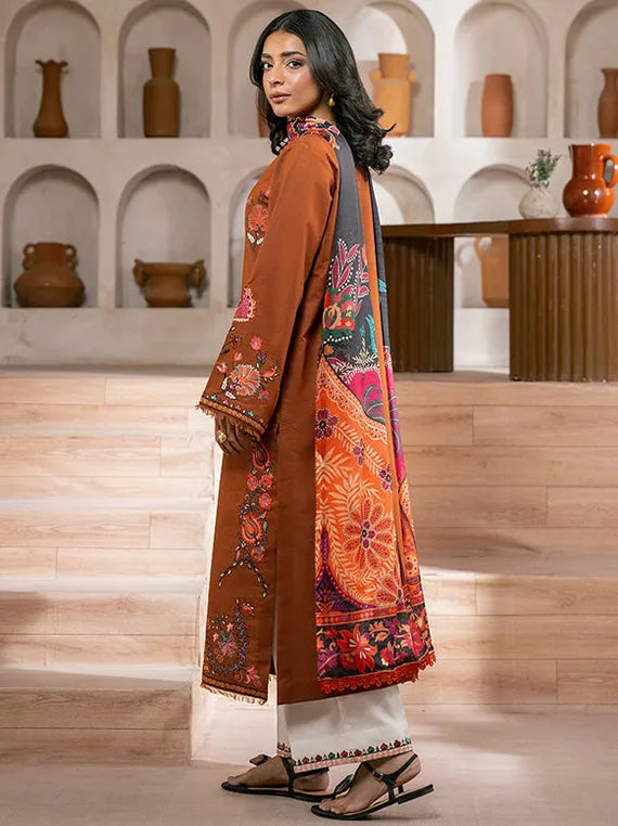 Rajbari Luxe Lawn Collection 2026 (D-08)