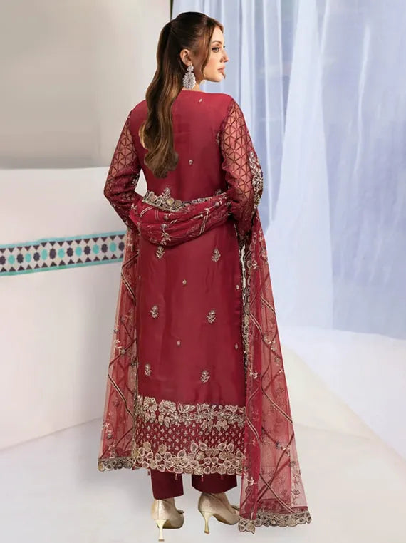 Ramsha Embroidered Organza Collection 2026 Vol-W572 (D-01)