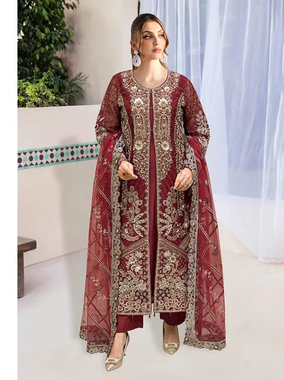 Ramsha Embroidered Organza Collection 2026 Vol-W572 (D-01)