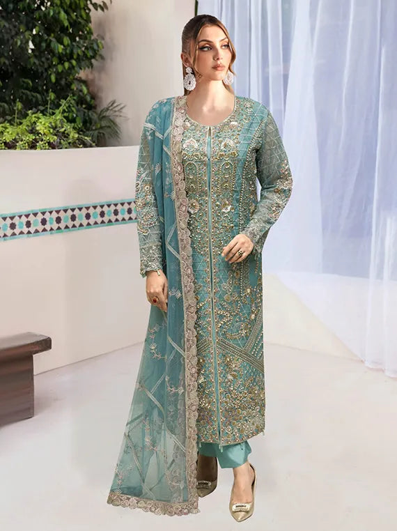 Ramsha Embroidered Organza Collection 2026 Vol-W572