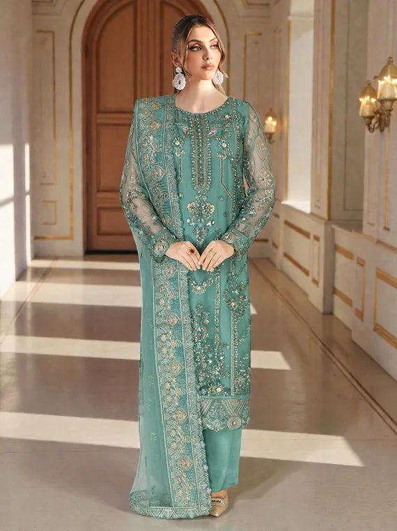 Ramsha Embroidered Stone Work Collection 2026 Vol-W431 (D-02)