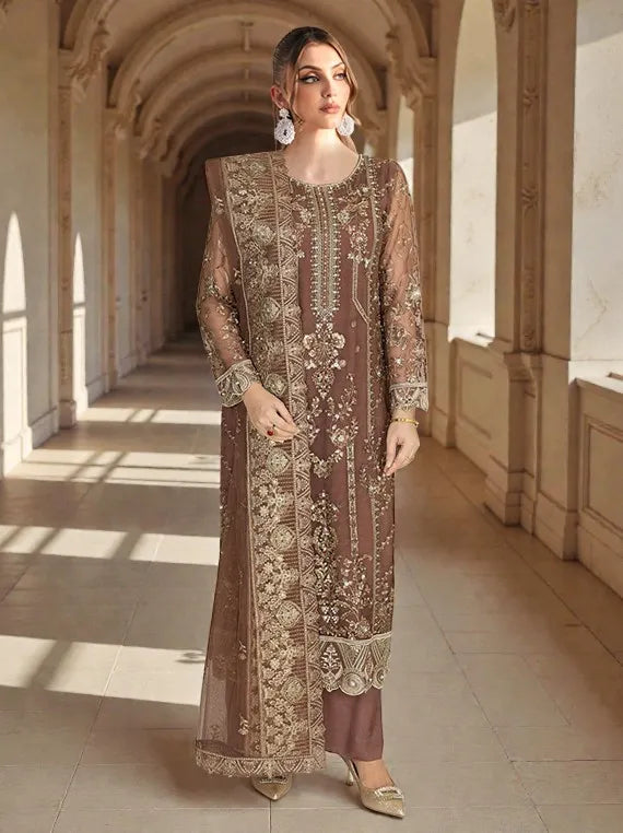 Ramsha Embroidered Stone Work Collection 2026 Vol-W431 (D-03)