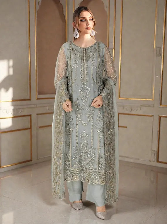 Ramsha Embroidered Stone Work Collection 2026 Vol-W431 (D-06)