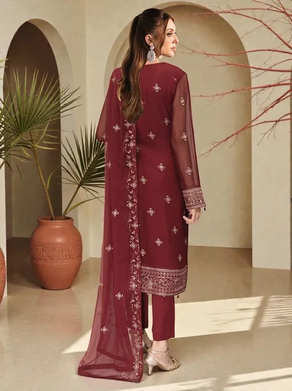 Ramsha Festive Chiffon Collection 2026 Vol-W555 (D-04)