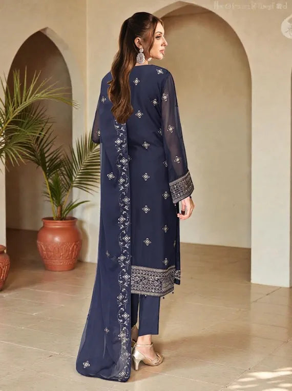 Ramsha Festive Chiffon Collection 2026 Vol-W555 (D-07)