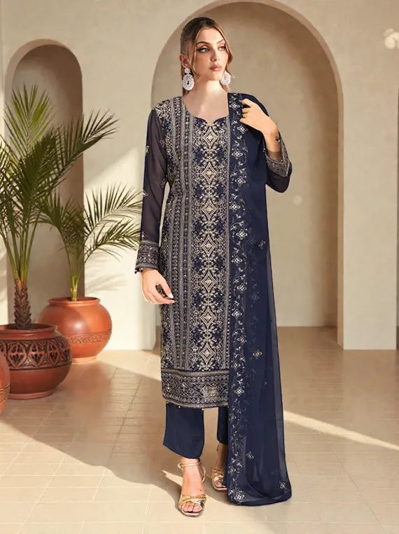 Ramsha Festive Chiffon Collection 2026 Vol-W555 (D-07)