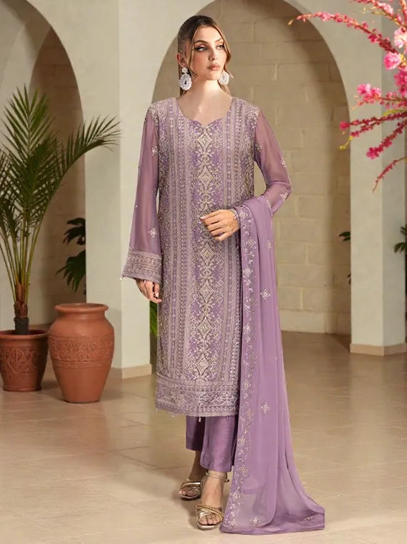 Ramsha Festive Chiffon Collection 2026 Vol-W555