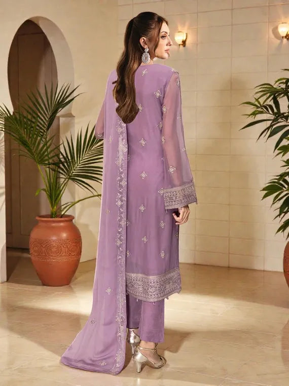 Ramsha Festive Chiffon Collection 2026 Vol-W555 (D-08)