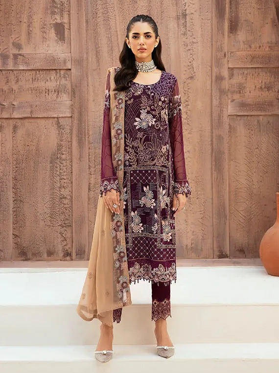 Ramsha Luxury Chiffon Collection 2024 Vol-26 (F-2608)