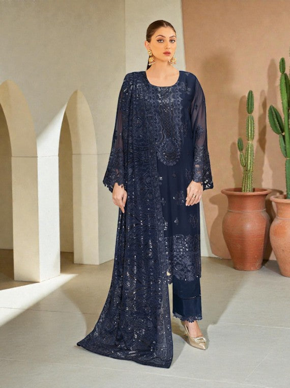 Ramsha Luxury Chiffon Collection 2026 Vol-W443 (D-01)