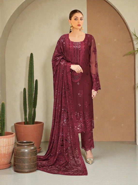 Ramsha Luxury Chiffon Collection 2026 Vol-W443 (D-02)