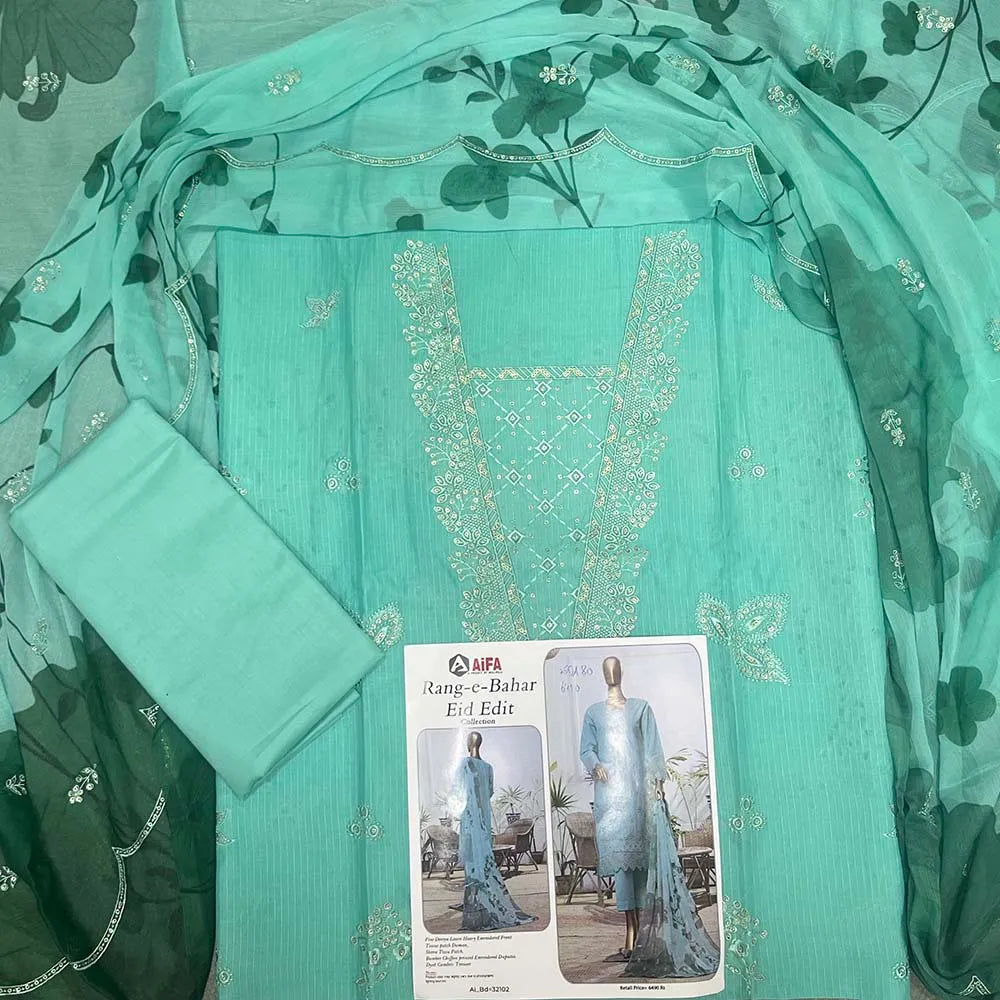 Rang E Bahar Embroidery Doriya Lawn Edit25 By Aifa (25DA93-01)