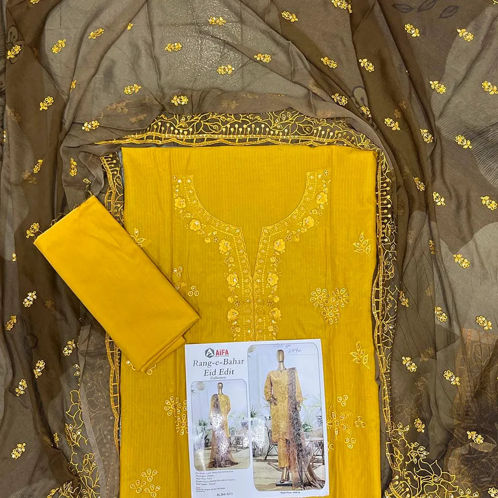 Rang E Bahar Embroidery Doriya Lawn Edit25 By Aifa (25DA93-02)