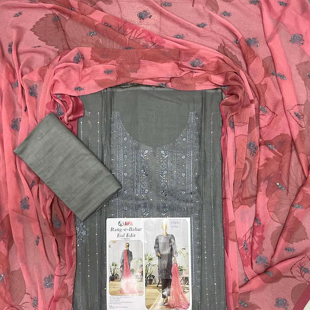 Rang E Bahar Embroidery Doriya Lawn Edit25 By Aifa (25DA93-04)
