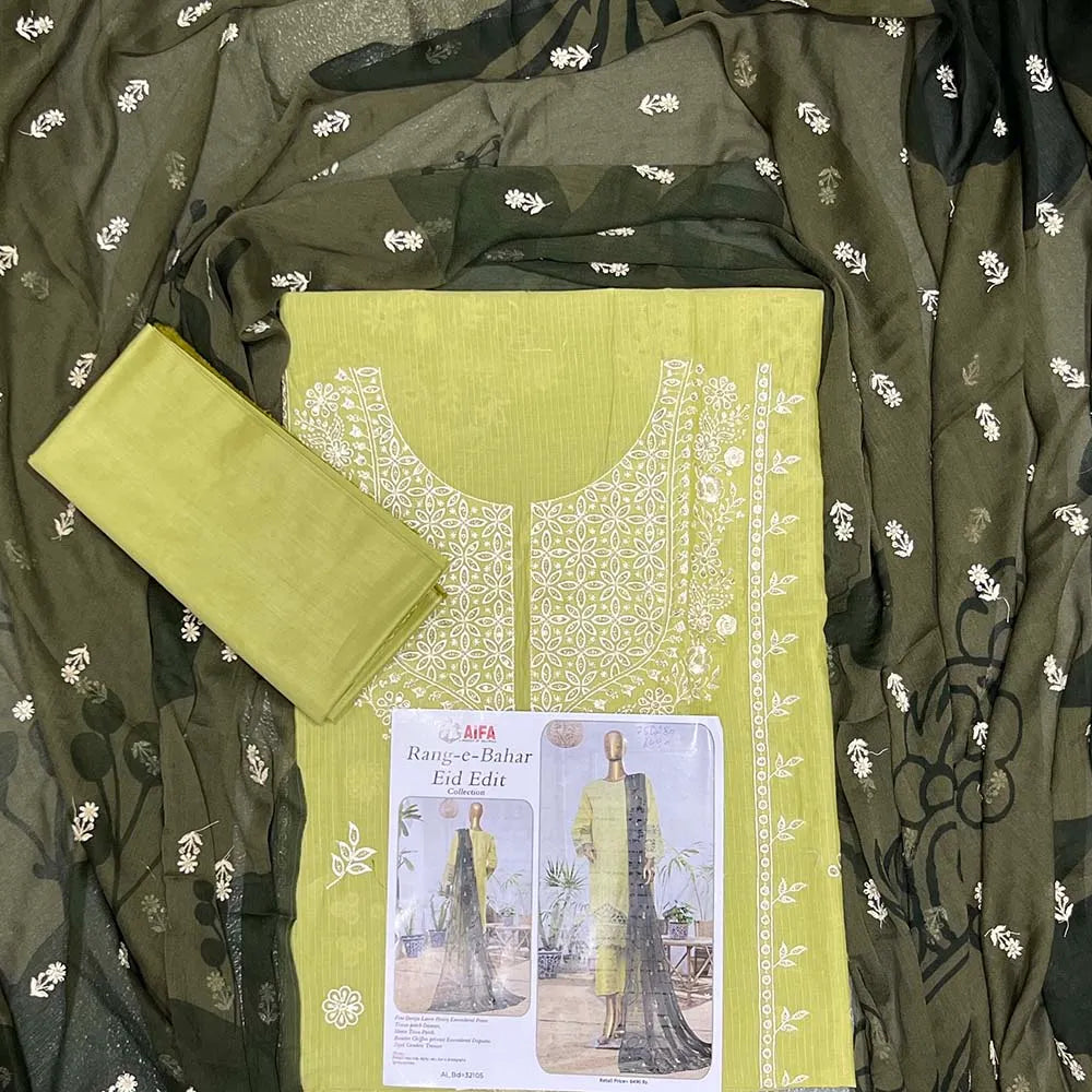 Rang E Bahar Embroidery Doriya Lawn Edit25 By Aifa (25DA93-11)
