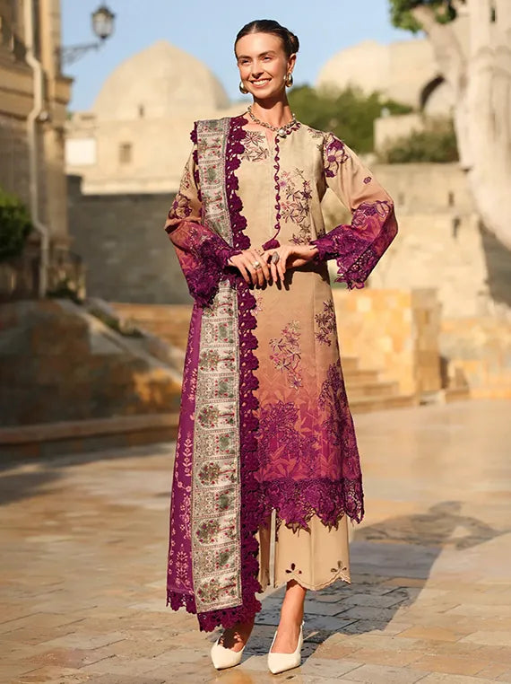 Rang Rasiya Carnation Embroidered Karandi Collection 2025 (D-10 Espresso)