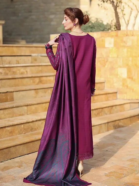 Rang Rasiya Carnation Embroidered Karandi Collection 2025 (D-13 Cardamom)