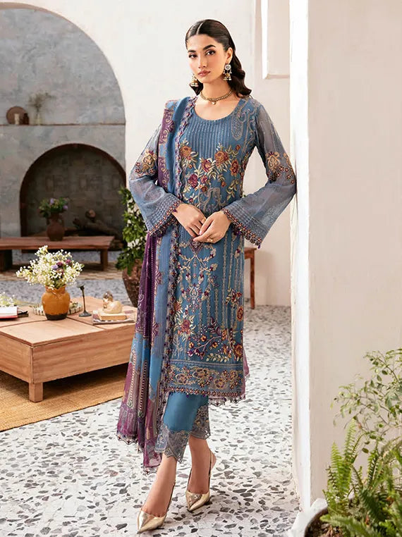 Rangoon By Ramsha Chiffon Collection 2024 Vol-12 (1202)
