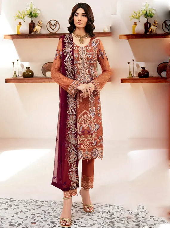 Rangoon By Ramsha Chiffon Collection 2024 Vol-12 (1209)