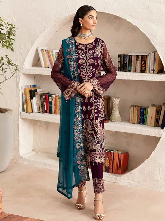 Rangoon By Ramsha Chiffon Collection 2024 Vol-12 (1211)