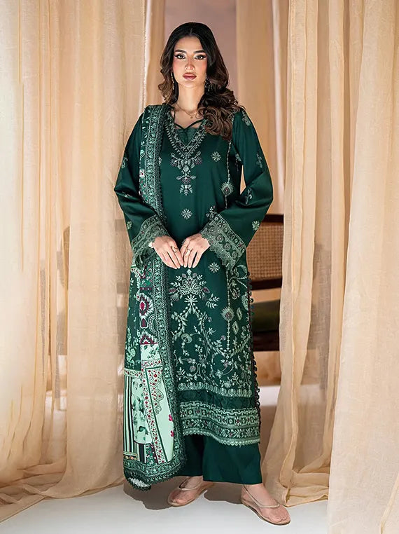 Rangrez by Coral Unstitched Embroidered Linen Collection'26 (D-01)