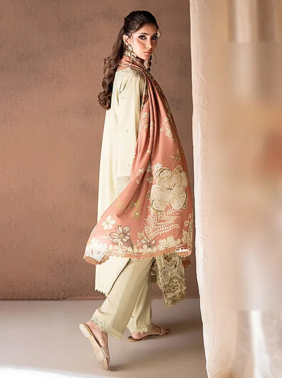 Rangrez by Coral Unstitched Embroidered Linen Collection'26 (D-08)