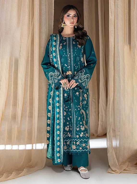 Rangrez by Coral Unstitched Embroidered Linen Collection'26 (D-10)