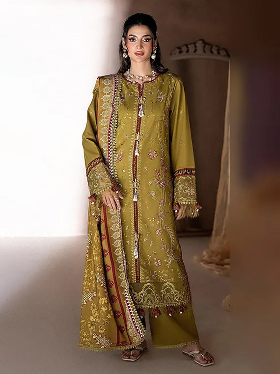 Rangrez by Coral Unstitched Embroidered Linen Collection'26 (D-11)