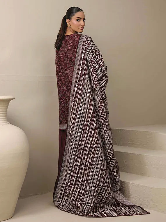 Raqs Unstitched Printed Khaddar Collection'26 Vol-04 (D-07)