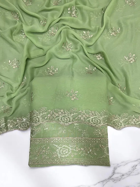 Raw Silk Embroidered Chiffon Edit 2025 (IQ163-06)