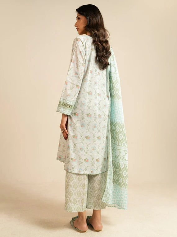 Ready To Stitch by Alkaram Summer Lawn Collection 2026 (EC100-26-Green)