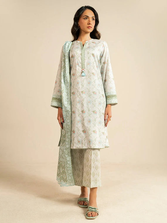 Ready To Stitch by Alkaram Summer Lawn Collection 2026 (EC100-26-Green)